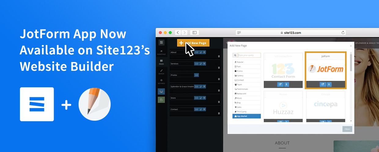 site123 jotform